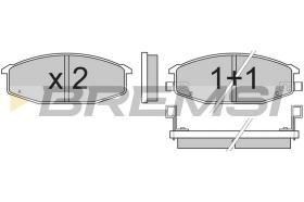 BREMSI BP2273 - JGO.PAST.FRENO NISSAN URVAN NISSAN 280ZX