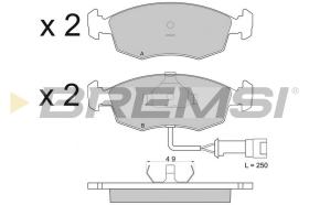 BREMSI BP2282 - JGO.PAST.FRENO FORD GRANADA FORD SCORPIO FORD S