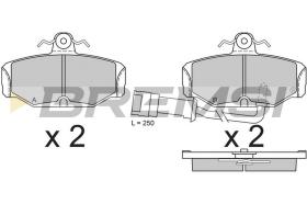 TRW BP2284 - JGO.PAST.FRENO FORD GRANADA FORD SCORPIO FORD E