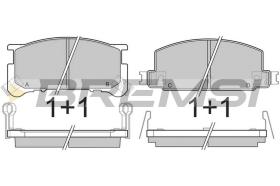 BREMSI BP2285 - JGO.PAST.FRENO SUBARU SERIES III SUBARU E SERIE