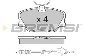 BREMSI BP2286 - JGO.PAST.FRENO MERCEDES E 200 MERCEDES 190 MERC