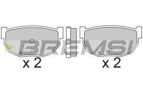 BREMSI BP2304 - JGO.PAST.FRENO NISSAN SKYLINE NISSAN SILVIA NIS