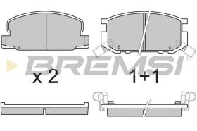 BREMSI BP2308 - JGO.PAST.FRENO TOYOTA COROLLA