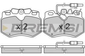 BREMSI BP2311 - JGO.PAST.FRENO PEUGEOT 106 PEUGEOT 205 PEUGEOT