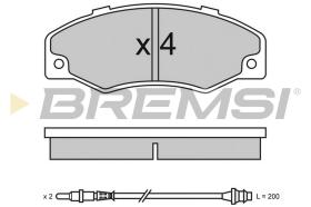 BREMSI BP2320 - JGO.PAST.FRENO RENAULT RENAULT 21