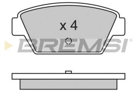 BREMSI BP2330 - JGO.PAST.FRENO ISUZU MIDI MITSUBISHI MIRAGE MIT