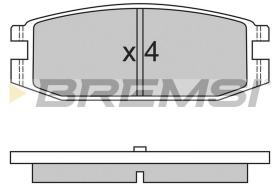 BREMSI BP2331 - JGO.PAST.FRENO MITSUBISHI MONTERO MITSUBISHI PA