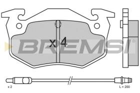 BREMSI BP2338 - JGO.PAST.FRENO RENAULT TWINGO