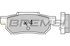 BREMSI BP2351 - JGO.PAST.FRENO HONDA ACCORD HONDA CIVIC HONDA C