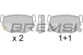 BREMSI BP2357 - JGO.PAST.FRENO NISSAN SILVIA NISSAN 280ZX NISSA