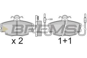 VILLAR BP2360 - JGO.PAST.FRENO FORD GRANADA FORD SCORPIO FORD E