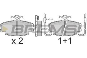 BREMSI BP2360 - JGO.PAST.FRENO FORD GRANADA FORD SCORPIO FORD E