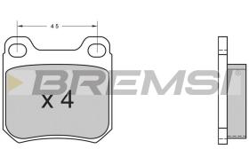 BREMSI BP2368 - JGO.PAST.FRENO OPEL OMEGA (A) OPEL SENATOR (B)