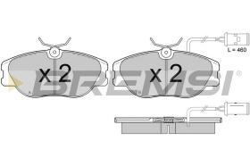 BREMSI BP2374 - JGO.PAST.FRENO ALFA ROMEO ALFA 164 FIAT COUPE