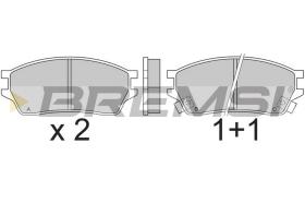 BREMSI BP2392 - JGO.PAST.FRENO HONDA PRELUDE