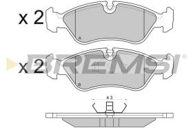 BREMSI BP2417 - JGO.PAST.FRENO DAEWOO LANOS DAEWOO ESPERO DAEWO