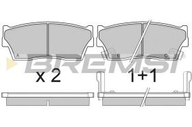 BREMSI BP2419 - JGO.PAST.FRENO SUZUKI VITARA