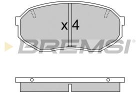 BREMSI BP2421 - JGO.PAST.FRENO MAZDA 929 MITSUBISHI GALANT MITS