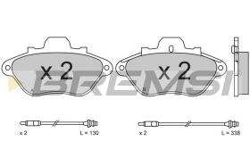 BREMSI BP2430 - JGO.PAST.FRENO CITROEN XM