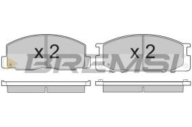 BREMSI BP2435 - JGO.PAST.FRENO TOYOTA MODELL F TOYOTA PREVIA TO