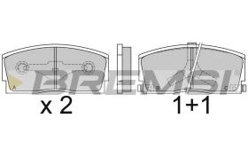 TRW BP2437 - JGO.PAST.FRENO DAIHATSU APPLAUSE DAIHATSU CHARA