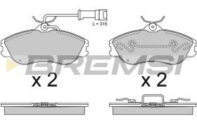TRW BP2478 - JGO.PAST.FRENO AUDI A6 AUDI A6 AVANT AUDI QUATT
