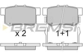 BREMSI BP2483 - JGO.PAST.FRENO HONDA ACCORD HONDA ACCORD COUPE