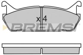 BREMSI BP2488 - JGO.PAST.FRENO DAIHATSU APPLAUSE MAZDA 323 MAZD