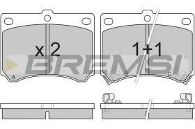 BREMSI BP2491 - JGO.PAST.FRENO MAZDA 323 MAZDA MX 3 MAZDA 323