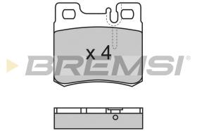 BREMSI BP2495 - JGO.PAST.FRENO MERCEDES 300 MERCEDES 380 MERCED