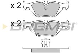 BREMSI BP2498 - JGO.PAST.FRENO BMW Z1 BMW 316I BMW 318I BMW 32