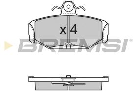 JURID BP2500 - JGO.PAST.FRENO FORD GRANADA FORD SCORPIO FORD S