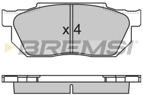 BREMSI BP2501 - JGO.PAST.FRENO HONDA ACCORD HONDA CIVIC HONDA I