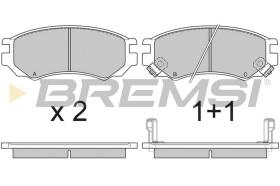 BREMSI BP2512 - JGO.PAST.FRENO NISSAN 100NX NISSAN SUNNY