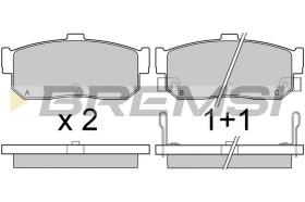 BREMSI BP2513 - JGO.PAST.FRENO NISSAN 100SX NISSAN 100NX NISSAN