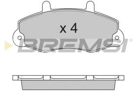 TRW BP2525 - JGO.PAST.FRENO FORD TOURNEO FORD TRANSIT 100 FO