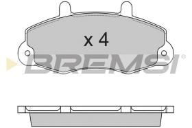 BREMSI BP2525 - JGO.PAST.FRENO FORD TOURNEO FORD TRANSIT 100 FO