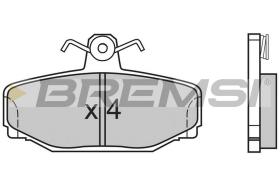 BREMSI BP2542 - JGO.PAST.FRENO VOLVO 740 VOLVO 760 VOLVO 780 V