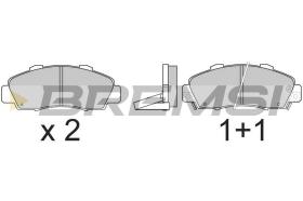 BREMSI BP2543 - JGO.PAST.FRENO HONDA ACCORD HONDA LEGEND HONDA