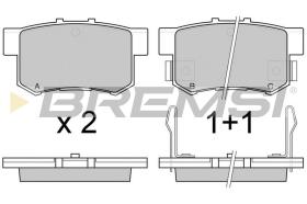 BREMSI BP2544 - JGO.PAST.FRENO ACURA LEGEND HONDA LEGEND CIVIC