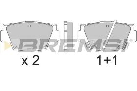 BREMSI BP2545 - JGO.PAST.FRENO ACURA SNK HONDA NSX