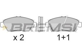 BREMSI BP2546 - JGO.PAST.FRENO AUDI COUPE HONDA CIVIC HONDA CIV