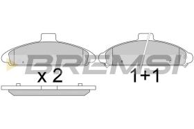 BREMSI BP2579 - JGO.PAST.FRENO HYUNDAI S COUPE