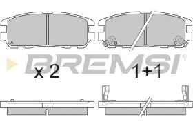 BREMSI BP2581 - JGO.PAST.FRENO ISUZU TROOPER OPEL FRONTERA OPEL