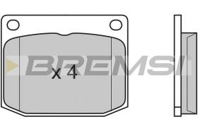 BREMSI BP2594 - JGO.PAST.FRENO SAAB 900 SAAB 99 SAAB 90