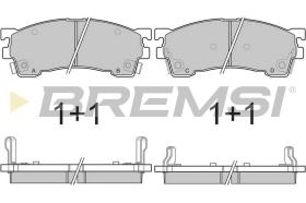 BREMSI BP2622 - JGO.PAST.FRENO FORD PROBE MAZDA 626 MAZDA MX 6