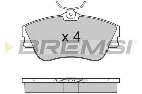 BREMSI BP2625 - JGO.PAST.FRENO RENAULT LAGUNA