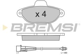 BREMSI BP2626 - JGO.PAST.FRENO FIAT 500 FIAT PANDA FIAT PUNTO