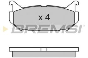 BREMSI BP2632 - JGO.PAST.FRENO FORD PROBE MAZDA 626 MAZDA MX 6