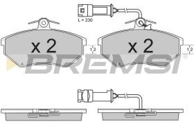 BREMSI BP2637 - JGO.PAST.FRENO AUDI A4 AUDI A4 AVANT